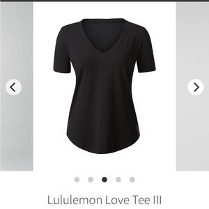lululemon athletica love Black Tee